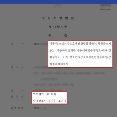 아동성착취물 소지죄 등 아청법위반 혐의, 집행유예 방어 성공